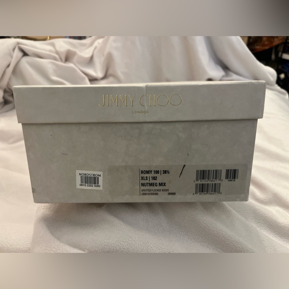 JIMMY CHOO NEW Retails $725 Tony Pump NEW IN BOX Animal Stiletto Suede Sz 38.5 - Picture 9 of 14